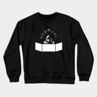 The Game Master with Polyhedral Dice Set Tabletop Roleplaying RPG Gaming Addict Crewneck Sweatshirt